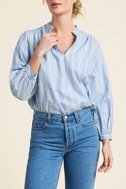 NEW TROVATA bailey shirt in tahoe stripe